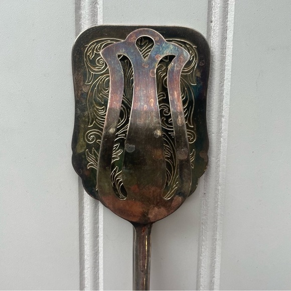 Vintage E.R. Zinc, Silver Plated, Scissor Style, Serving Tongs, Made in Italy - Picture 4 of 10